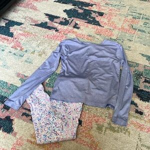 Little girls workout outfit